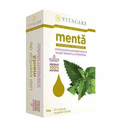 Ulei esential de menta, 30cps - VitaCare