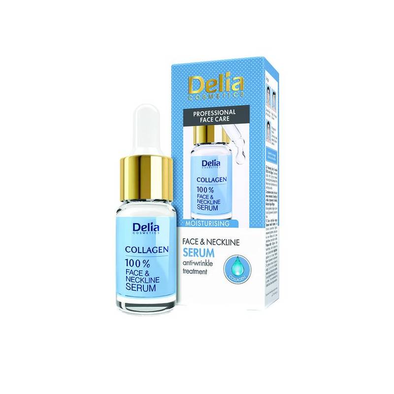 Ser cu colagen pentru fata si decolteu, 10ml - Delia Cosmetics