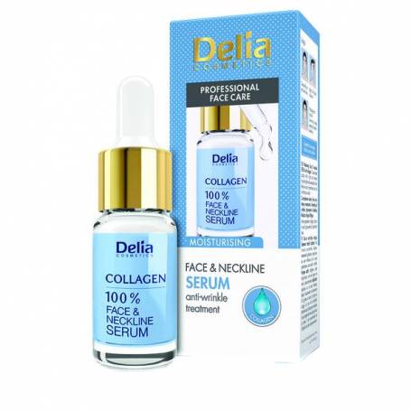 Ser cu colagen pentru fata si decolteu, 10ml - Delia Cosmetics