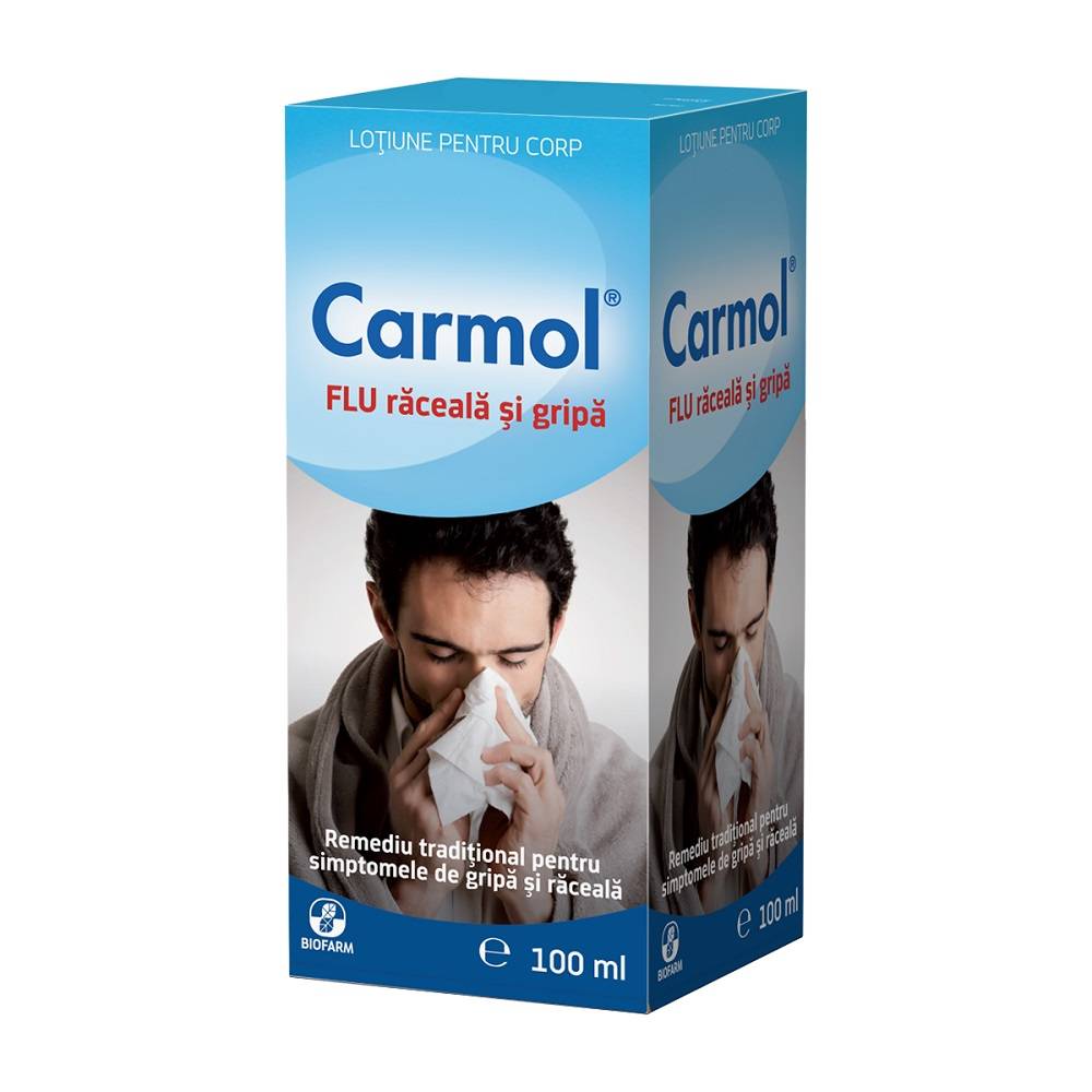 Carmol Flu Lotiune Pentru Frectie, 100ml - Biofarm