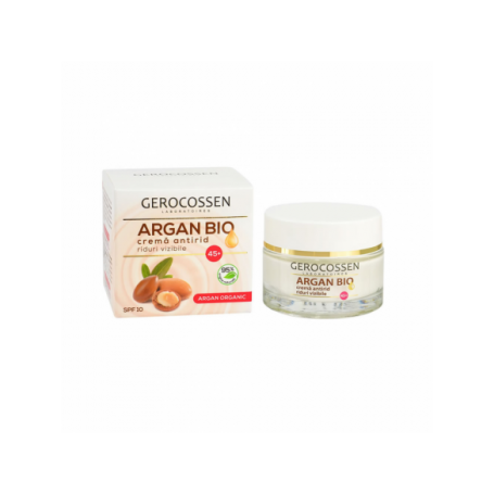 Crema antirid pentru riduri vizibile 45+, ArganBio 50ml - Gerocossen