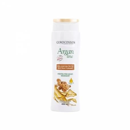 Balsam nutritiv restructurant pentru par uscat si degradat, ArganLine, 400ml - Gerocossen