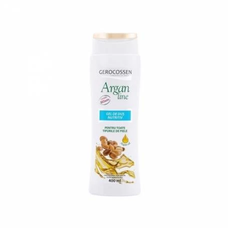 Gel de dus nutritiv pentru toate tipurile de piele, ArganLine, 400ml - Gerocossen