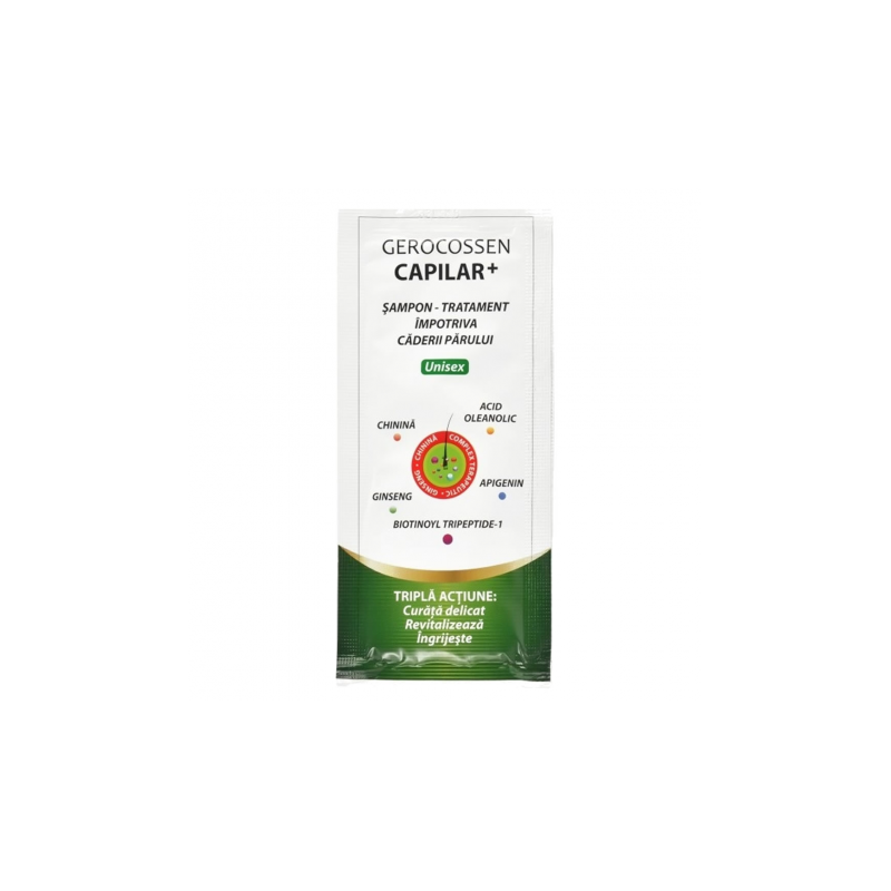 Sampon impotriva caderii parului, Capilar+, 15ml - Gerocossen