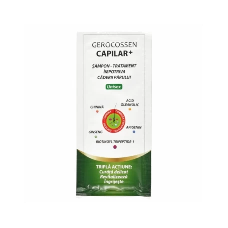 Sampon impotriva caderii parului, Capilar+, 15ml - Gerocossen