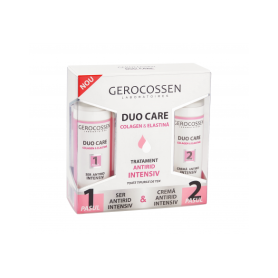 Duo care - tratament antirid intensiv cu colagen si elastina, 30ml si 30ml - Gerocossen