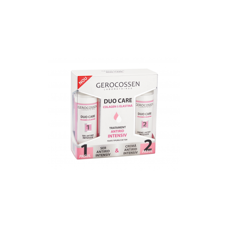 Duo care - tratament antirid intensiv cu colagen si elastina, 30ml