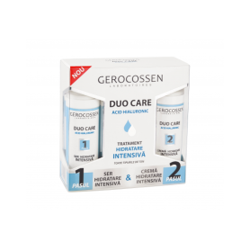 Duo care - tratament hidratare intensiva cu acid hialuronic, 30ml si 30ml - Gerocossen