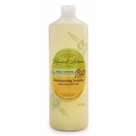 Gel de dus si sampon argils verbins, eco-bio, 1l - Rampal Latour