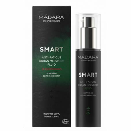 Smart anti-fatigue urban moisture fluid pentru ten normal sau mixt, 50ml - Madara