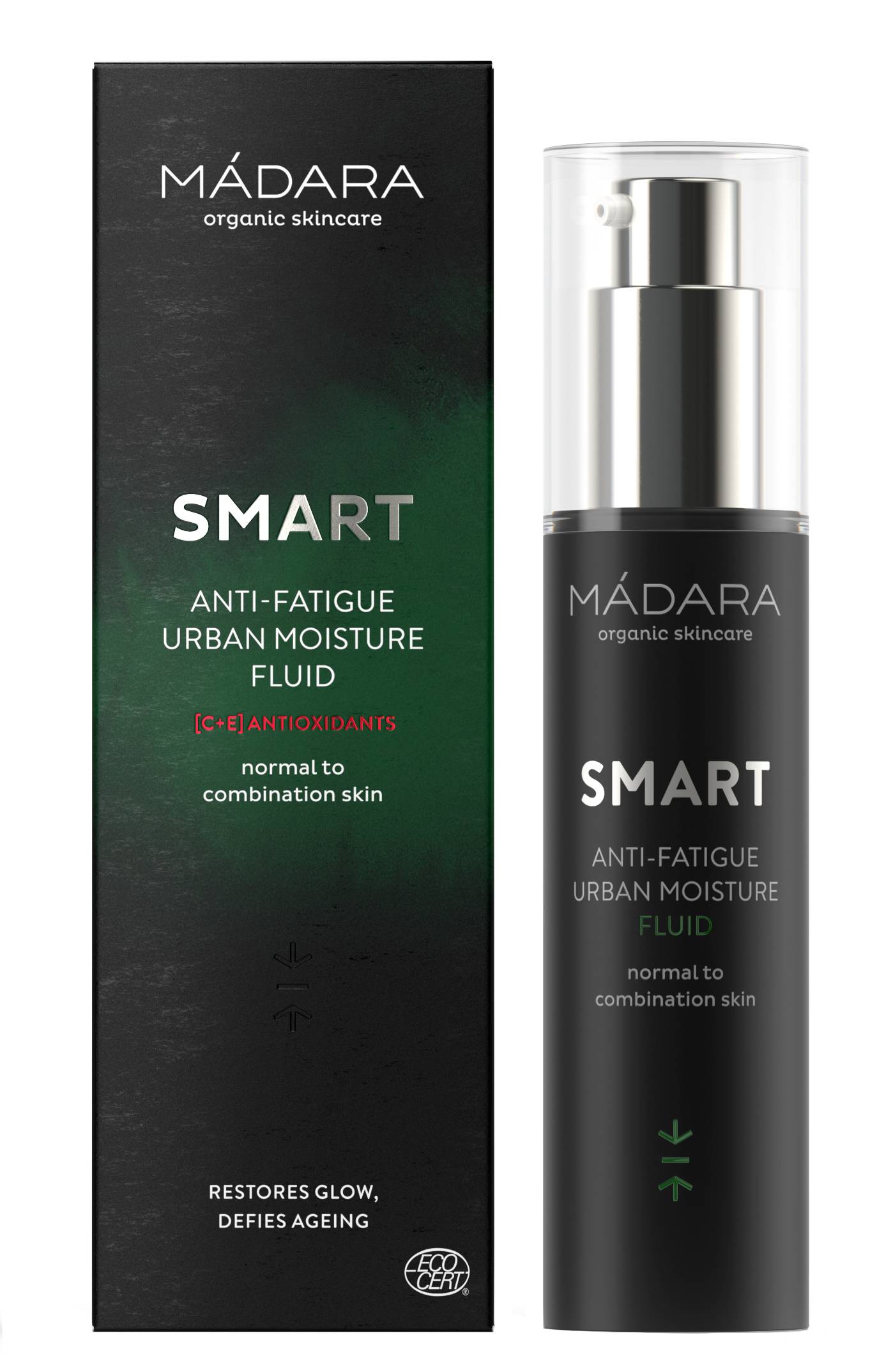 Smart anti-fatigue urban moisture fluid pentru ten normal sau mixt, 50ml - madara