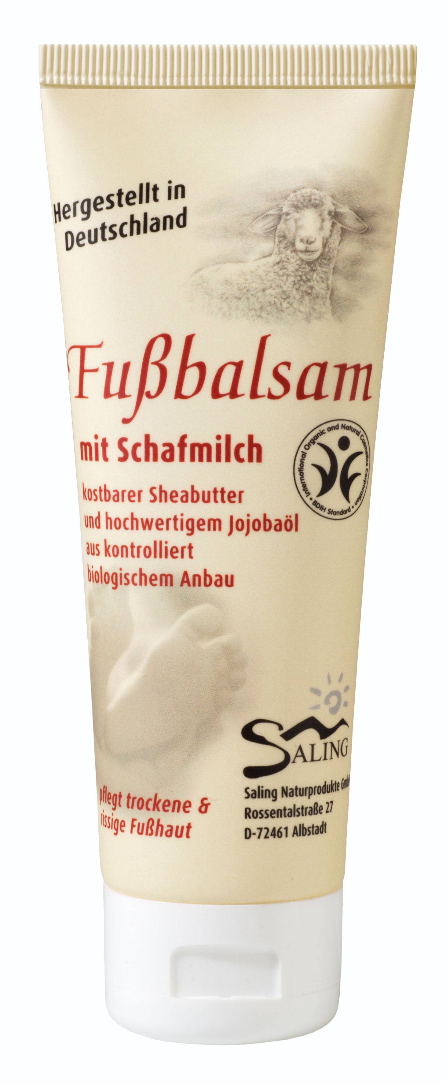 Balsam tratament pentru picioare cu lapte de oaie, 75ml - saling naturprodukte