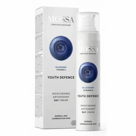 Crema hidratanta antioxidanta de zi pentru ten normal si mixt, Youth Defence 50ml - Mossa