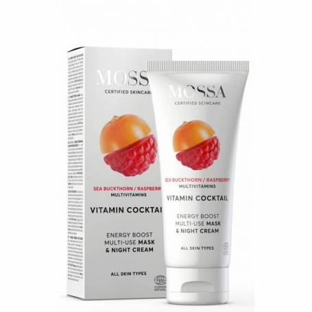 Crema de noapte si masca pentru toate tipurile de ten, Vitamin Cocktail Multi-use, 50ml- Mossa