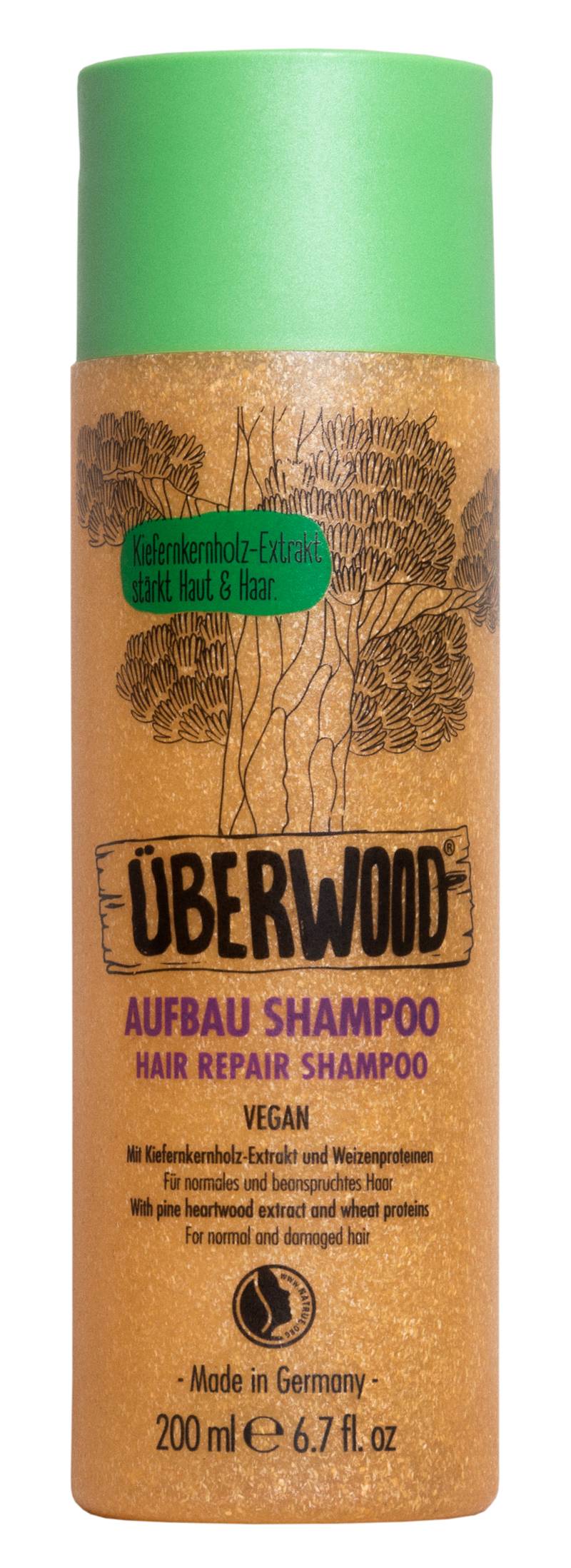 Sampon pentru par normal sau deteriorat, hair repair, 200ml - uberwood