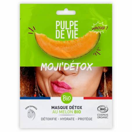 Masca detoxifianta, anti-poluare Moji'Detox, 1buc - Pulpe de Vie