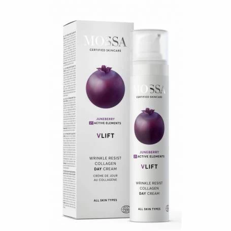 Crema de zi cu colagen, Wrinkle Resist, 50ml - Mossa