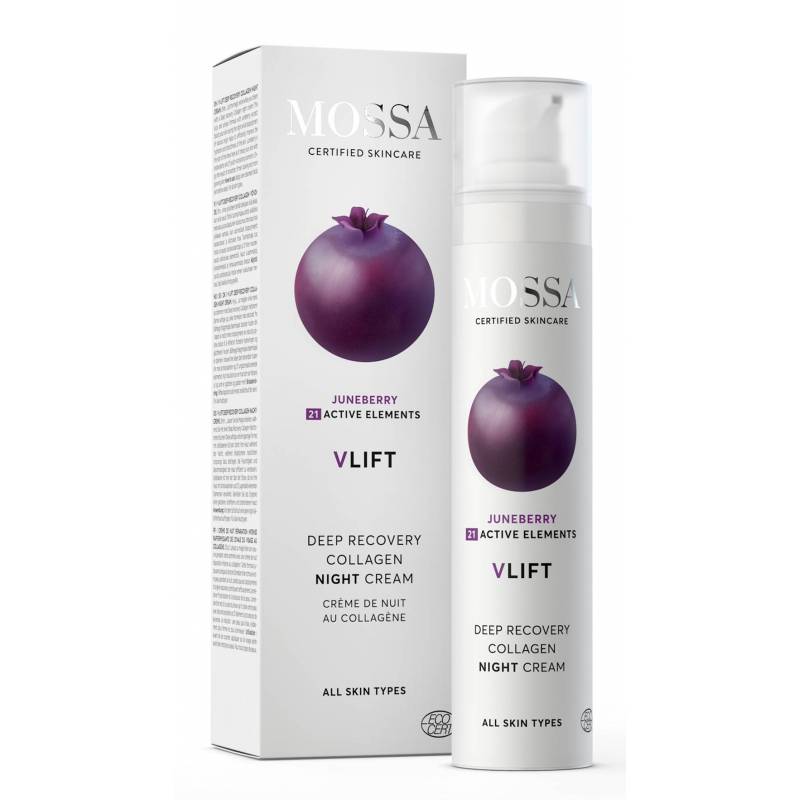 Crema de noapte cu colagen, Deep Recovery, 50ml - Mossa
