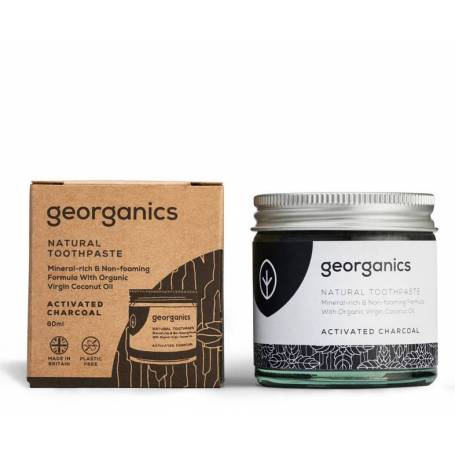 Pasta de dinti minerala, Charcoal, 60ml - Georganics