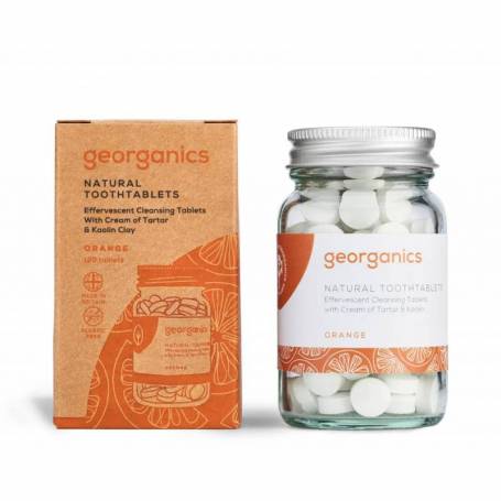 Pasta de dinti tablete, Orange, 120tbs - Georganics