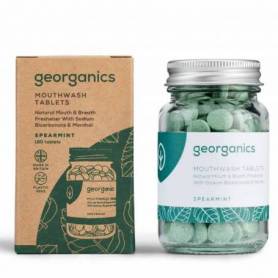 Tablete pentru igiena orala, Spearmint, 180buc - Georganics