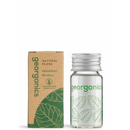 Periuta de dinti din lemn de fag, Spearmint, 1buc - Georganics