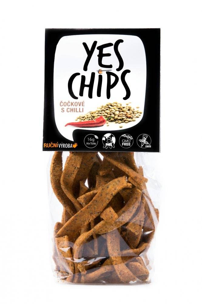 Chips vegan de linte cu chili 80g - yes chips