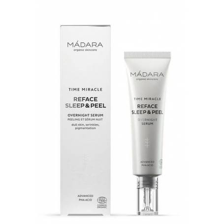 Ser de noapte, Time Miracle Reface Sleep si Peel, 30ml - Madara