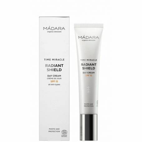 Crema de zi SPF15, Time Miracle Radiant Shield, 40ml - Madara