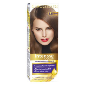 Vopsea de par permanenta, intensse color 3.5, Caramel, 50ml - Gerocossen