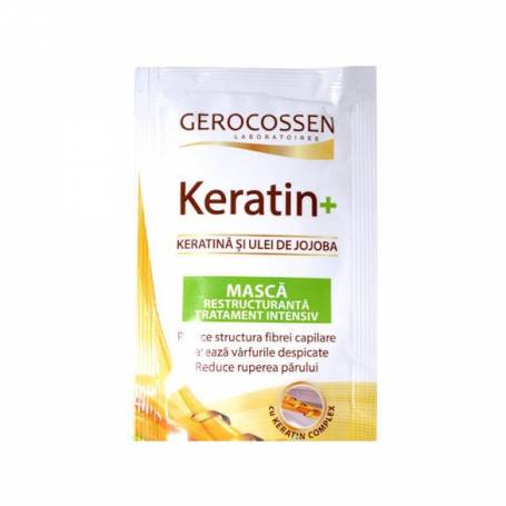 Masca restructuranta tratament intensiv, Keratin+, 15ml - Gerocossen