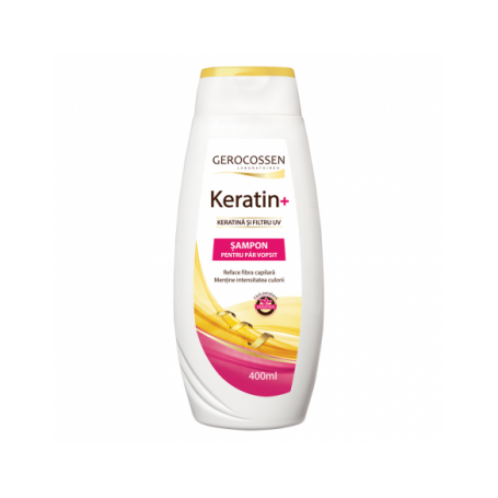 Sampon cu keratina pentru par vopsit, Keratin+, 400ml - Gerocossen