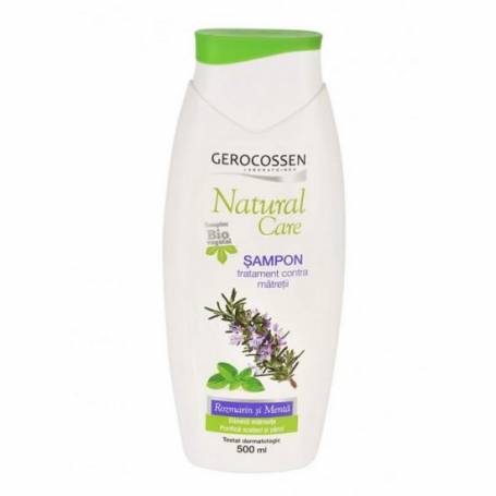 Sampon tratament impotriva matretii cu rozmarin si menta, Natural Care, 500ml - Gerocossen