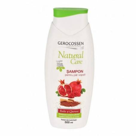 Sampon pentru par vopsit cu rodie si quinoa, Natural Care, 500ml - Gerocossen