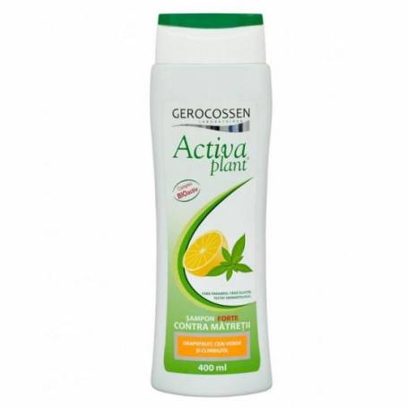 Sampon forte impotriva matretii cu grapefruit, ceai verde si climbazol, Activa Plant, 400ml - Gerocossen