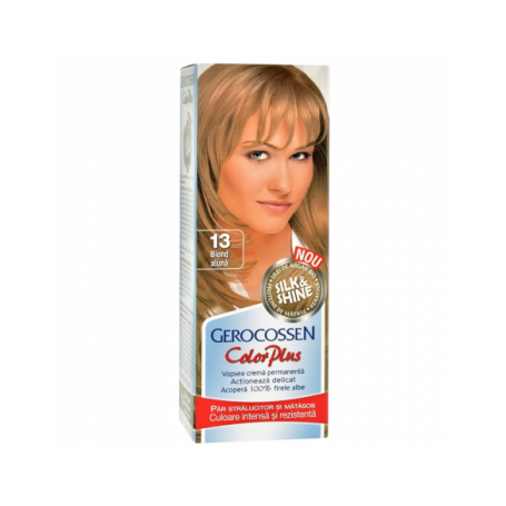 Vopsea de par, nuanta 3 blond aluna, Color Plus, 50g - Gerocossen