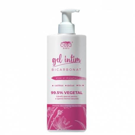 Gel intim 99.5%vegetal cu bicarbonat, 200ml - Ceta