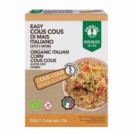 Cuscus din porumb, fara gluten, 2x125g - Probios