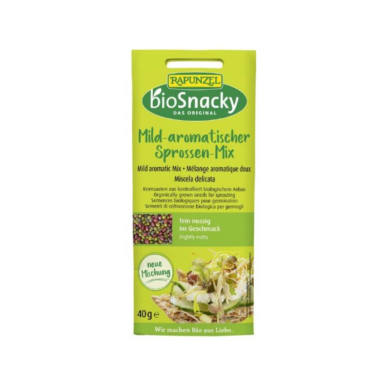 Mix de seminte aromate pentru germinat, BioSnacky, 40g - Rapunzel