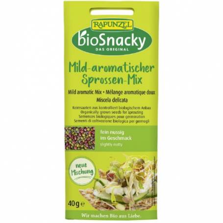 Mix de seminte aromate pentru germinat, BioSnacky, 40g - Rapunzel