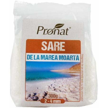 SARE DE LA MAREA MOARTA GRUNJOASA 300g - Pronat