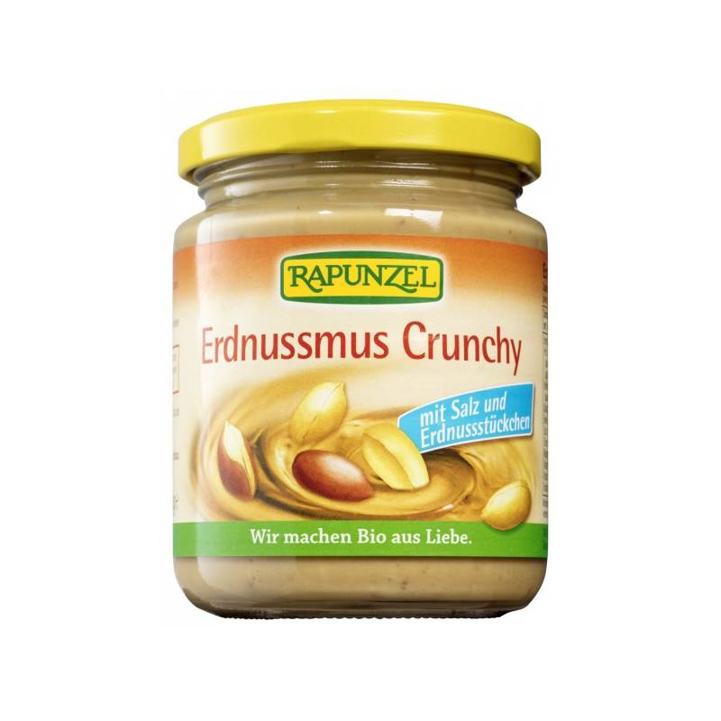 Pasta de arahide Crocanta cu sare, eco-bio, 250g - Rapunzel