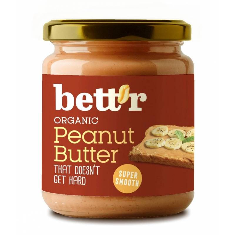 Unt de arahide super smooth, eco bio, 250g - Bettr