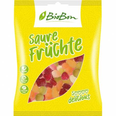 Jeleuri acrisoare de fructe, eco-bio, 100g - BioBon