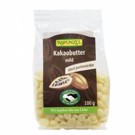 Unt de cacao dezodorizat, eco-bio, 100g - Rapunzel