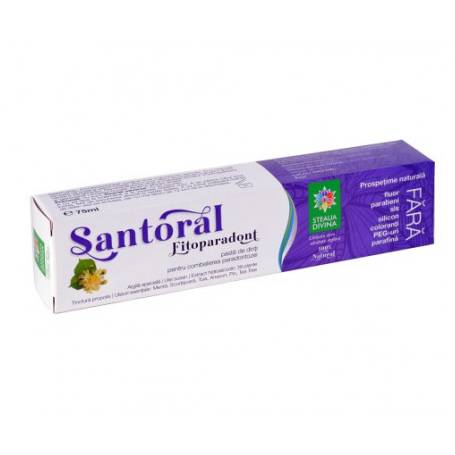 Santoral Fitoparadont pasta de dinti, 75ml - Steaua Divina