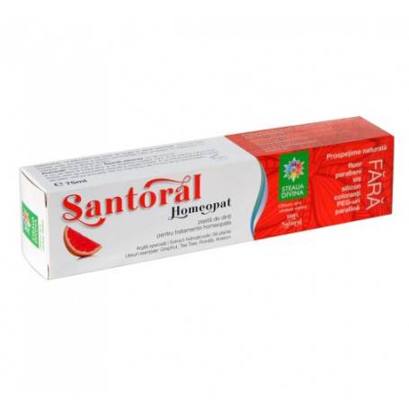 Santoral Homeopat pasta de dinti, 75ml - Steaua Divina