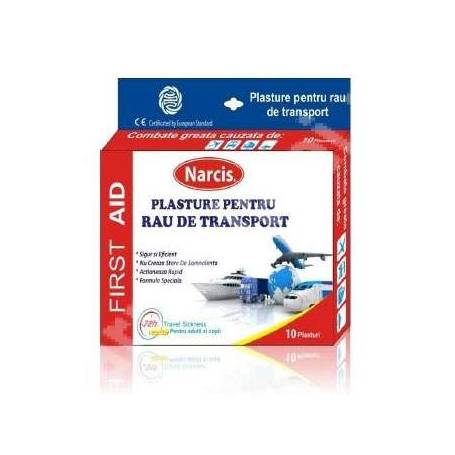 Plasturi pentru rau de transport, 10buc - Narcis