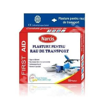 Plasturi pentru rau de transport, 10buc - narcis