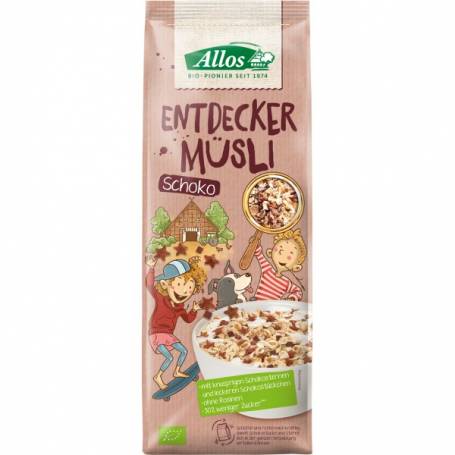 Musli cu ciocolata pentru copii, eco-bio, 750g - Allos